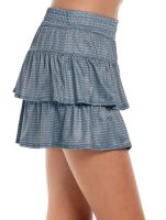 Ženska teniska suknja Lucky in Love Palms D'Amour Royal Palm High Waist Skirt - slate Ženska teniska suknja Lucky in Love Palms D'Amour Royal Palm High Waist Skirt - slate