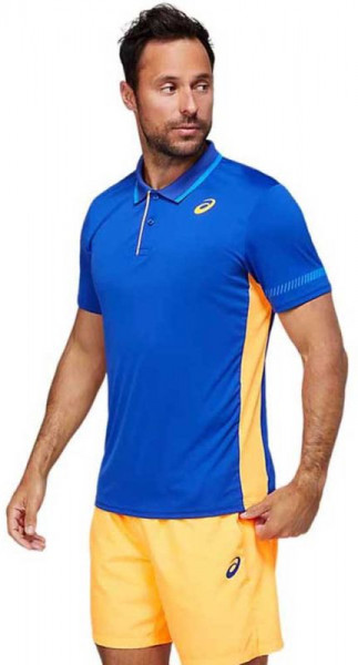  Asics Padel M Polo Shirt - monaco blue/orange pop