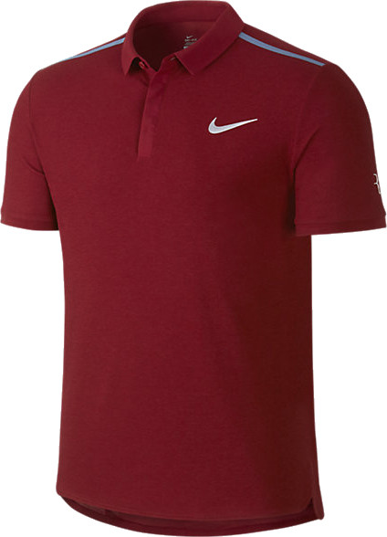  Nike RF Advantage Premier Polo - team red/ocean fog/white