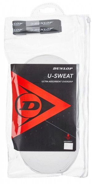 Grips de tennis Dunlop U-Sweat 30P- white
