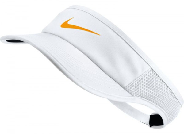 Nike Aerobill Feather Light Visor - white/black/gold leaf