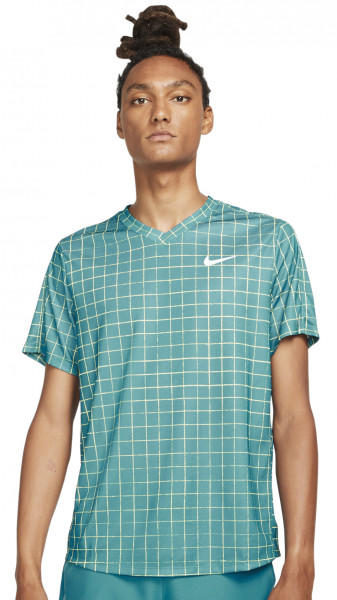Teniso marškinėliai vyrams Nike Court Dri-Fit Victory Top Print M - riftblue/white