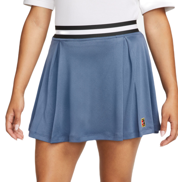 Jupes de tennis pour femmes Nike Court Dri-Fit Heritage Tennis Skirt - diffused blue