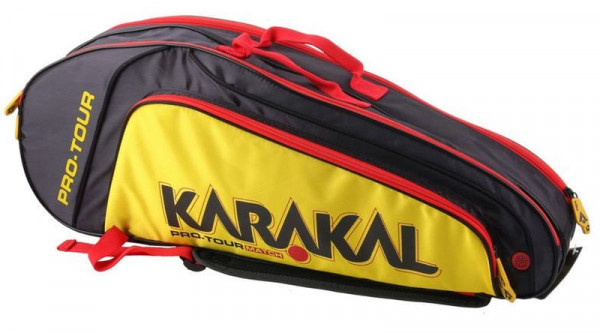Taška na squash Torba Tenisowa Karakal Pro Tour Match 4R - yellow
