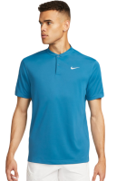 Meeste tennisepolo Nike Court Dri-Fit Blade Solid Polo - industrial blue/white