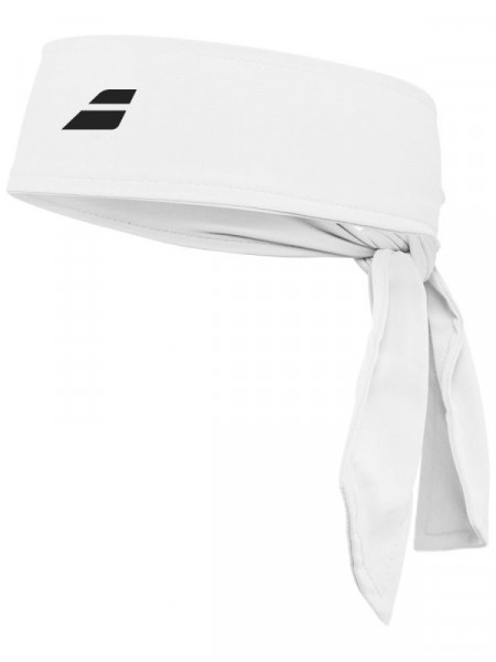 Šátek Babolat Tie Headband - white/white