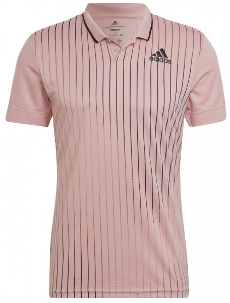 Herren Tennispoloshirt Adidas Melbourne Polo M - wonder mauve/black/grey six