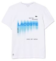 Мъжка тениска Lacoste x Daniil Medvedev T-Shirt - Бял