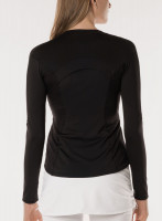 Moteriški marškinėliai Lucky in Love Core Contour Long Sleeve Crew Women - black Moteriški marškinėliai Lucky in Love Core Contour Long Sleeve Crew Women - black