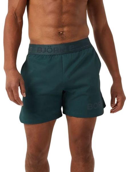 Shorts de tennis pour hommes Björn Borg - Vert