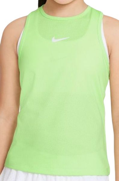 Тениска за момичета Nike Court Dri-Fit Victory Tank G - lime glow/white