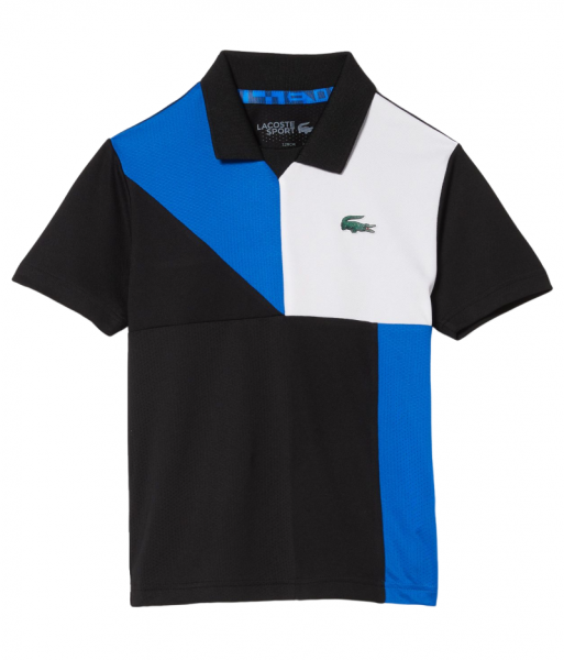  Lacoste Boys' SPORT Colour-block Tennis Polo - blue/blue/white