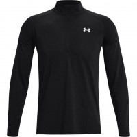 T-shirt de tennis pour hommes (manche longues) Under Armour Men's UA Streaker Run 1/2 Zip - black/reflective