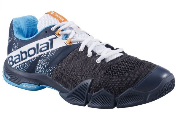 Men's paddle shoes Babolat Movea - grey/scuba blue