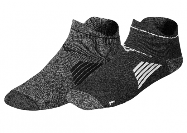Čarape za tenis Mizuno Active Training Mid 2P - black/grey