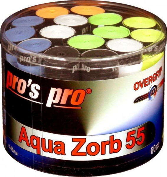 Owijki tenisowe Pro's Pro Aqua Zorb 55 60P - color