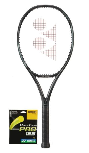 Tennisschläger Yonex Ezone 98 (305g) + Tennis-Saiten