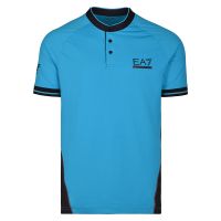 Tenisa polo krekls vīriešiem EA7 Man Jersey Jumper - enamel blue