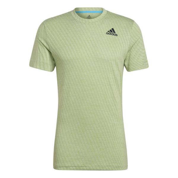 Herren Tennis-T-Shirt Adidas Freelift Court T-Shirt - magic lime