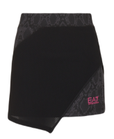 Damska spódniczka tenisowa EA7 Woman Jersey Miniskirt - black python