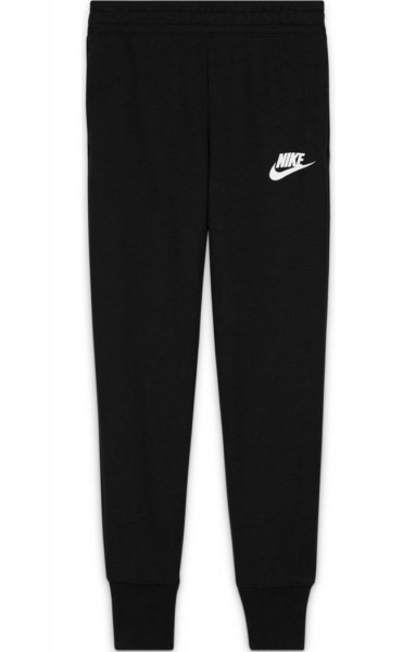 Girls' trousers Nike Sportswear Club French Terry High Waist Pant G - black/white