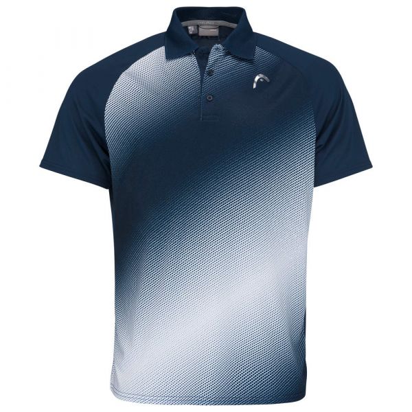 Polo da tennis da uomo Head Performance Polo Shirt M - dark blue/print perf