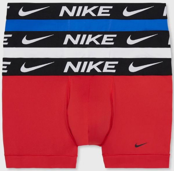 Meeste tennisebokserid Nike Dri-Fit Essential Micro Trunk 3P - uni red/white/game royal