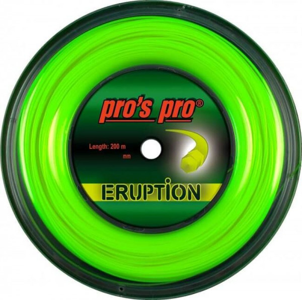 Tenisa stīgas Pro's Pro Eruption (200 m) - neo green
