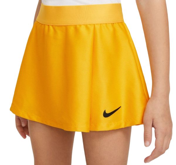 Sijonas mergaitėms Nike Court Dri-Fit Victory Flouncy Skirt G - university gold/black