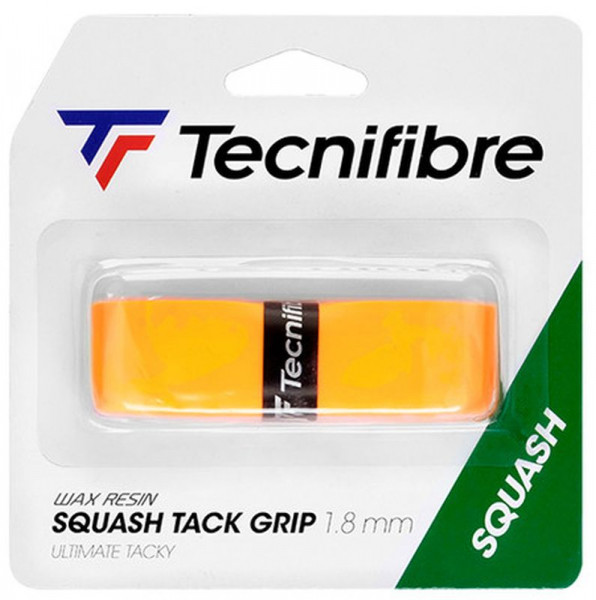 Pagrindinės koto apvijos skvošui Tecnifibre Squash Tacky Grip 1P - orange