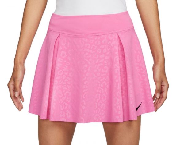 Fustă tenis dame Nike Dri-Fit Club Tennis Skirt - pinksicle/black