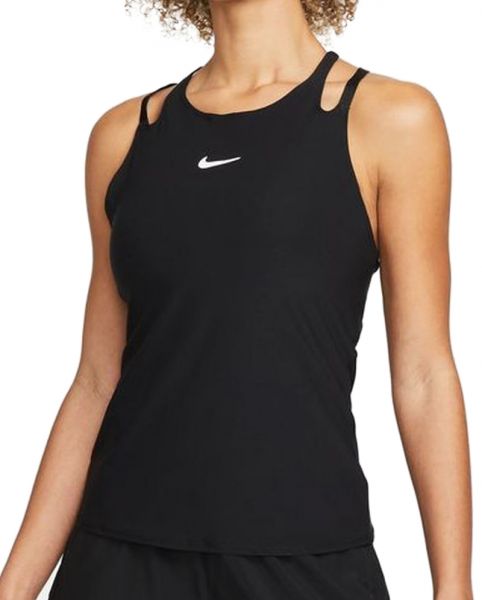 Női tenisz top Nike Court Dri-Fit Advantage Tank W - black/black/white