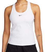 Damen Tennistop Nike Dri-Fit Swoosh Bra Tank - white/stone mauve/black