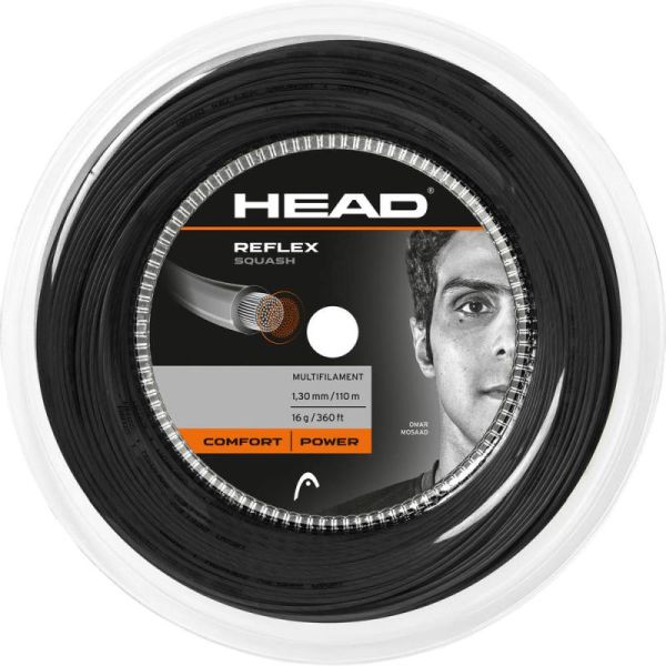 Χορδές σκουός Head Reflex (110 m) - black