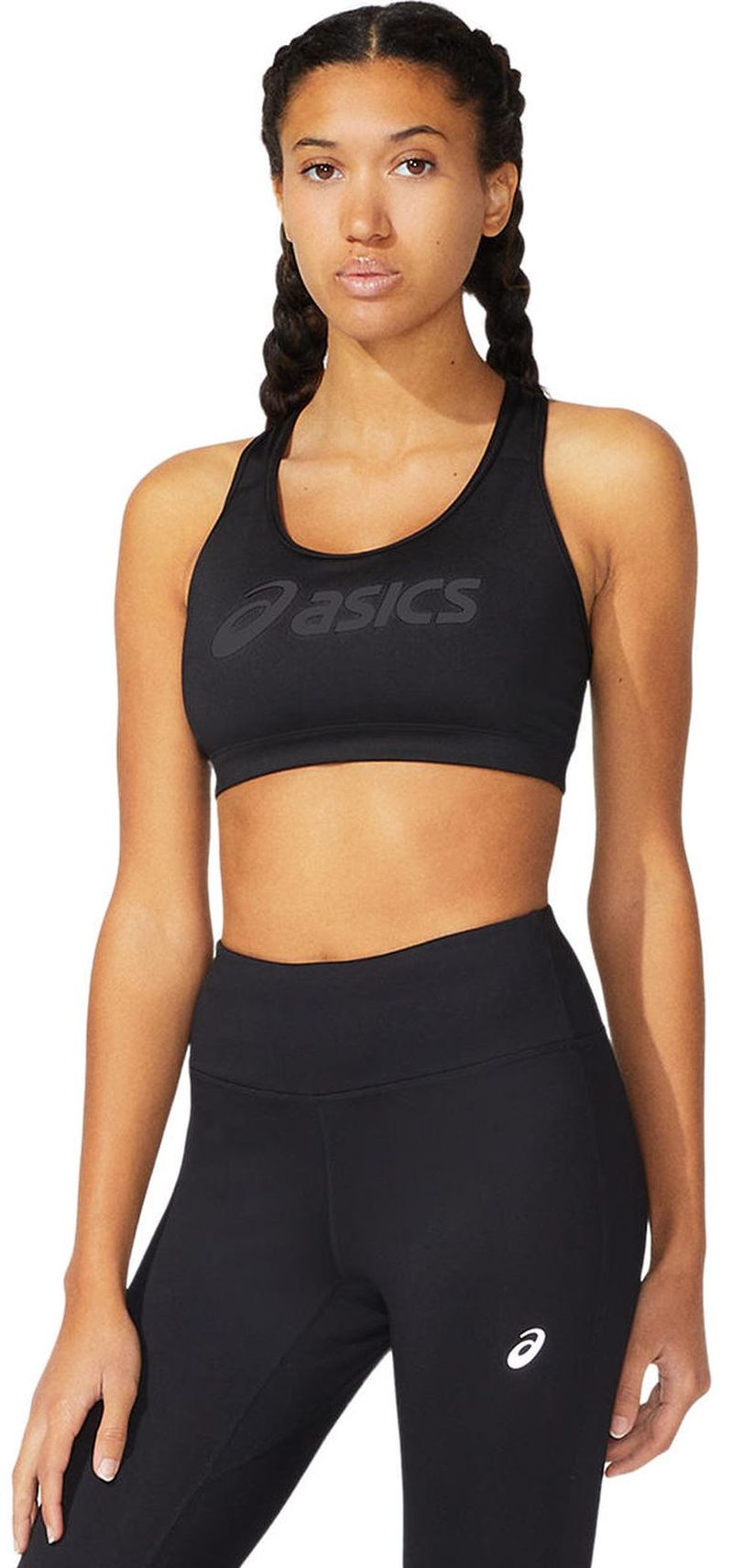 Women's bra Asics Core Asics Logo Bra - performance black/performance black, Tennis Zone