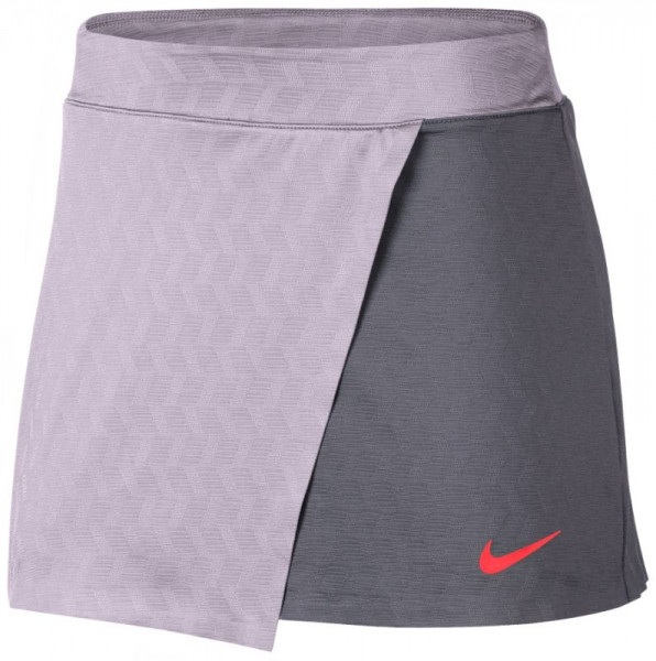  Nike Court Dry Maria Skirt - light carbon/bright crimson