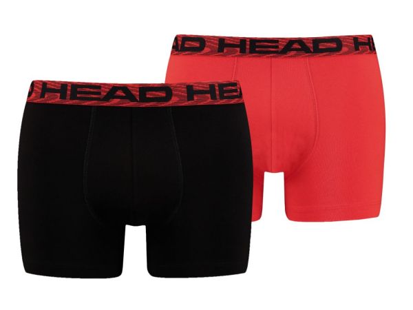 Boxeri sport bărbați Head Men's Seasonal Boxer 2P - black/red combo
