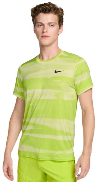 Męski t-shirt Nike Court Advantage Dri-Fit Tennis Print - Zielony