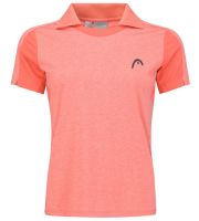 Дамска тениска с якичка Head Padel Tech Polo Shirt - coral