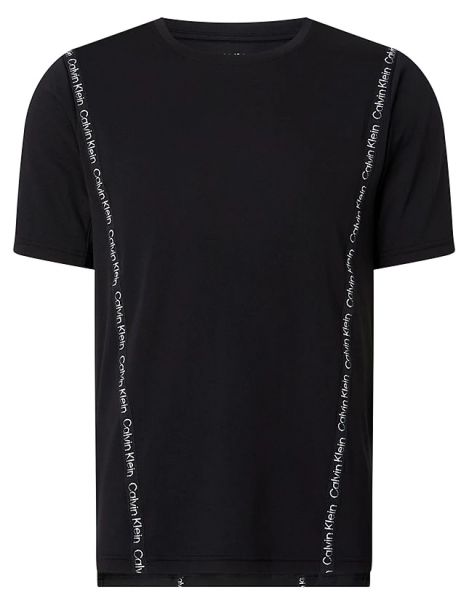 Herren Tennis-T-Shirt Calvin Klein WO SS T-shirt - black beauty