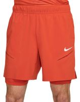 Herren Tennisshorts Nike Court Dri-Fit Slam RG 2-in1 Shorts - Braun, Weiß