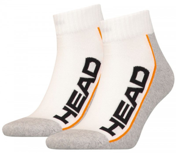 Socks Head Performance Quarter 2P - white/grey