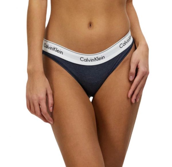 Damen Unterhosen Calvin Klein Bikini 1P - hemisphere blue heather