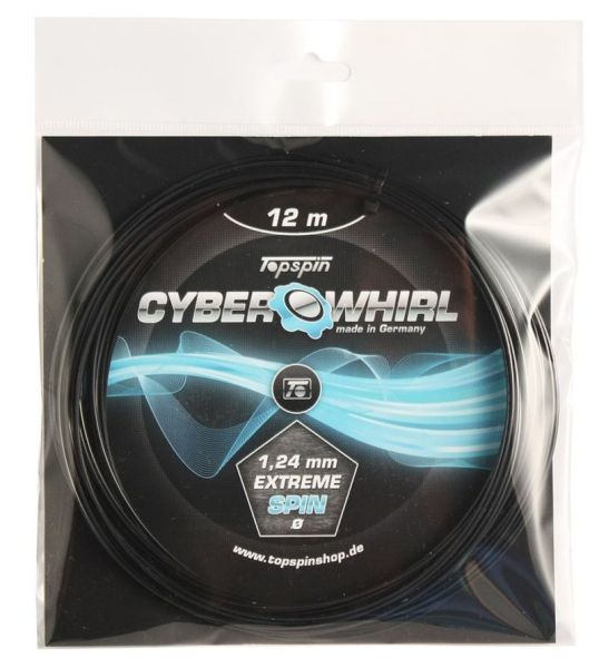 Cordaje de tenis Topspin Cyber Whirl (12m) - black