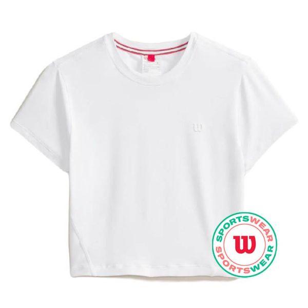 Γυναικεία Μπλουζάκι Wilson T-Shirt Match Point Lite - Λευκός