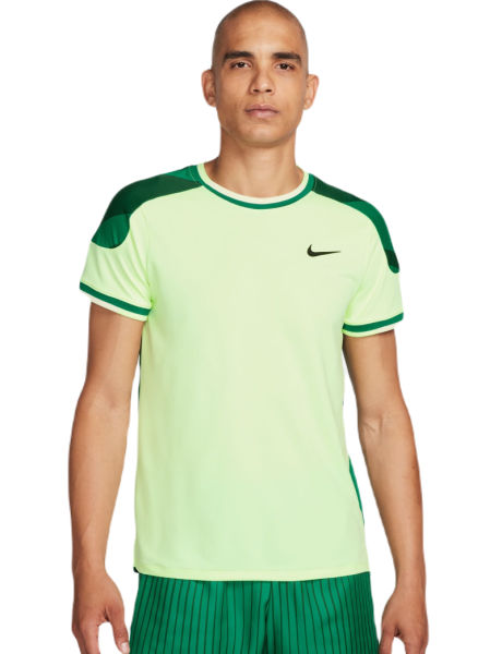Camiseta para hombre Nike Court Slam Dri-Fit Tennis Top - barely volt/malachite/barely volt/black