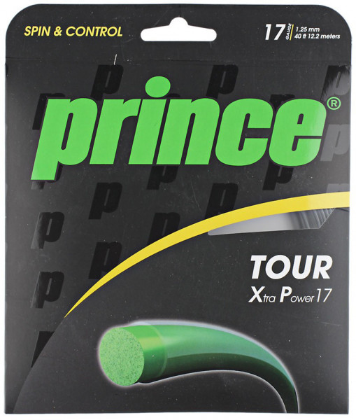 Naciąg tenisowy Prince Tour Xtra Power (12,2 m) - black