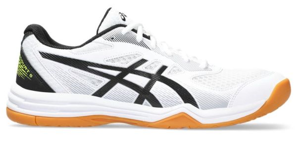 Pantofi de badminton/squash pentru bărbați Asics Upcourt 5 - white/safety yellow
