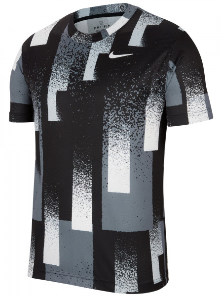  Nike Court Dry Top Print - black/white
