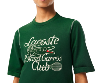 Marškinėliai moterims Lacoste SPORT Roland Garros Edition Heavy Jersey T-shirt - green Marškinėliai moterims Lacoste SPORT Roland Garros Edition Heavy Jersey T-shirt - green